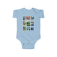 Animal Kingdom Vintage Stamps - Baby Onesie