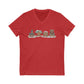 Gingerbread Park Icons - Short Sleeve V-Neck Tee