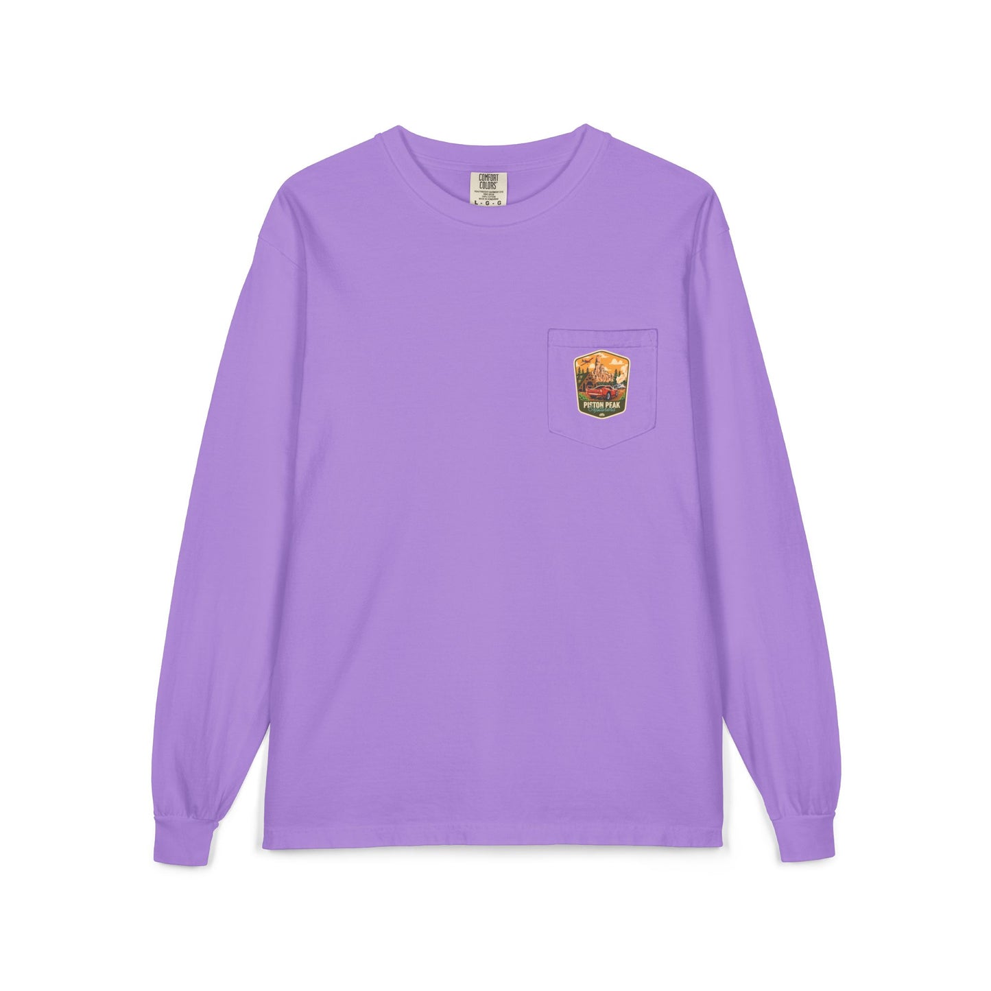 Piston Peak - Unisex Long Sleeve Pocket T-Shirt