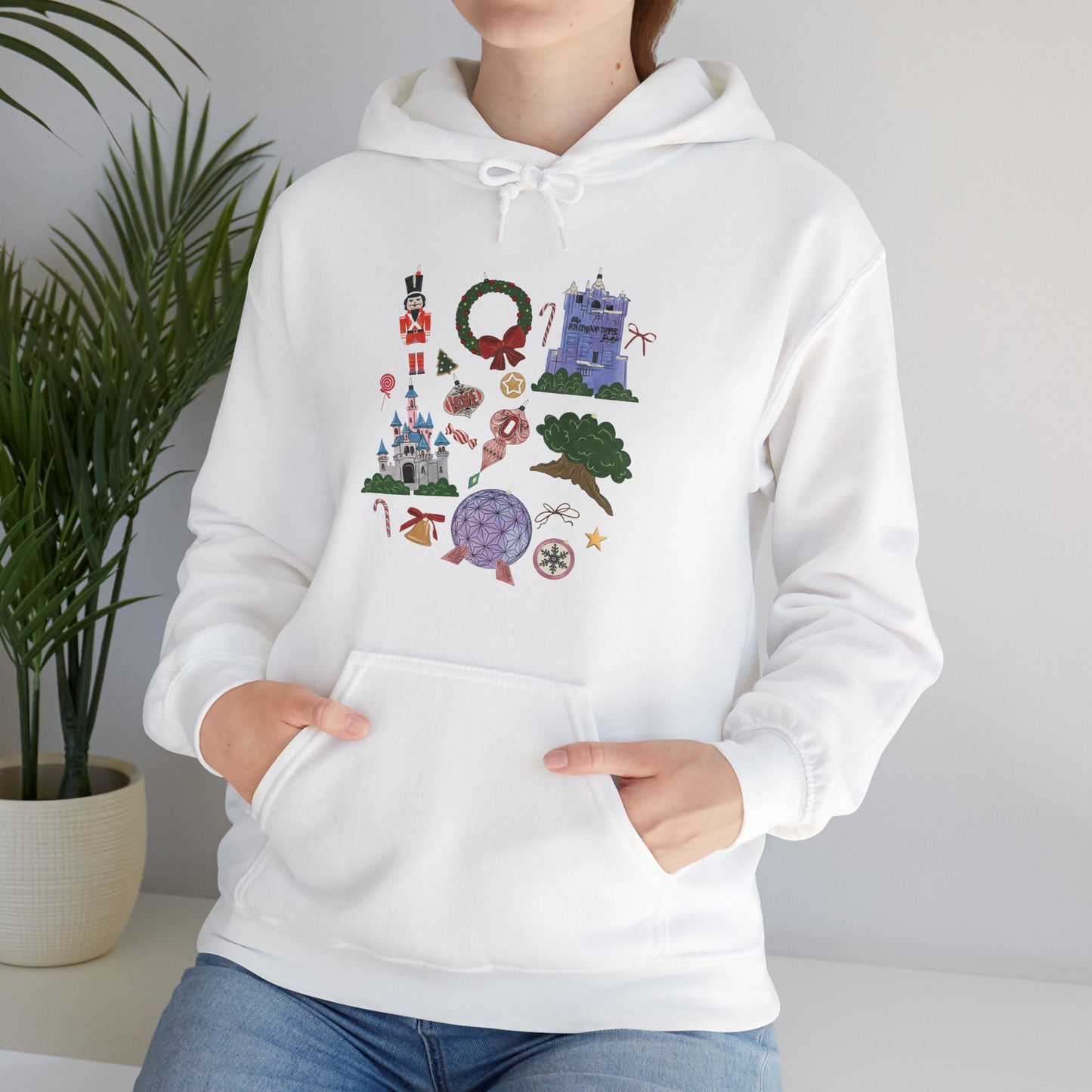 Park Icons Vintage Ornaments - Adult Hoodie Sweatshirt