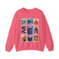 Hollywood Studios Vintage Stamps - Adult Crewneck Sweatshirt