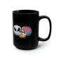 This Is Halloween Pumpkin Trio Black Mug, 15oz