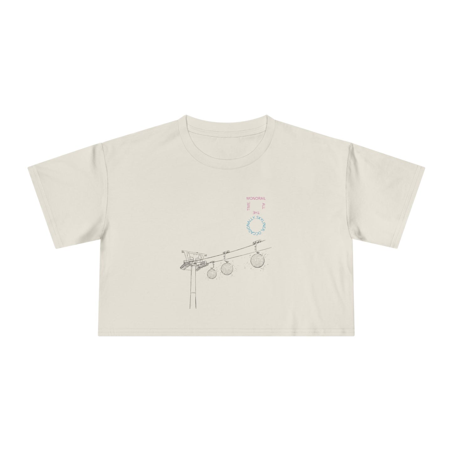 Monorail All The Time - Women's Crop Tee