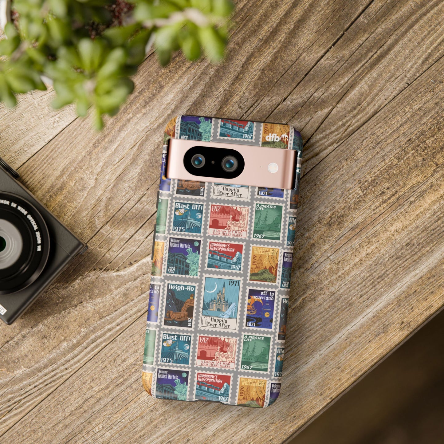 Magic Kingdom Vintage Stamps - Samsung Galaxy & Google Pixel Phone Case