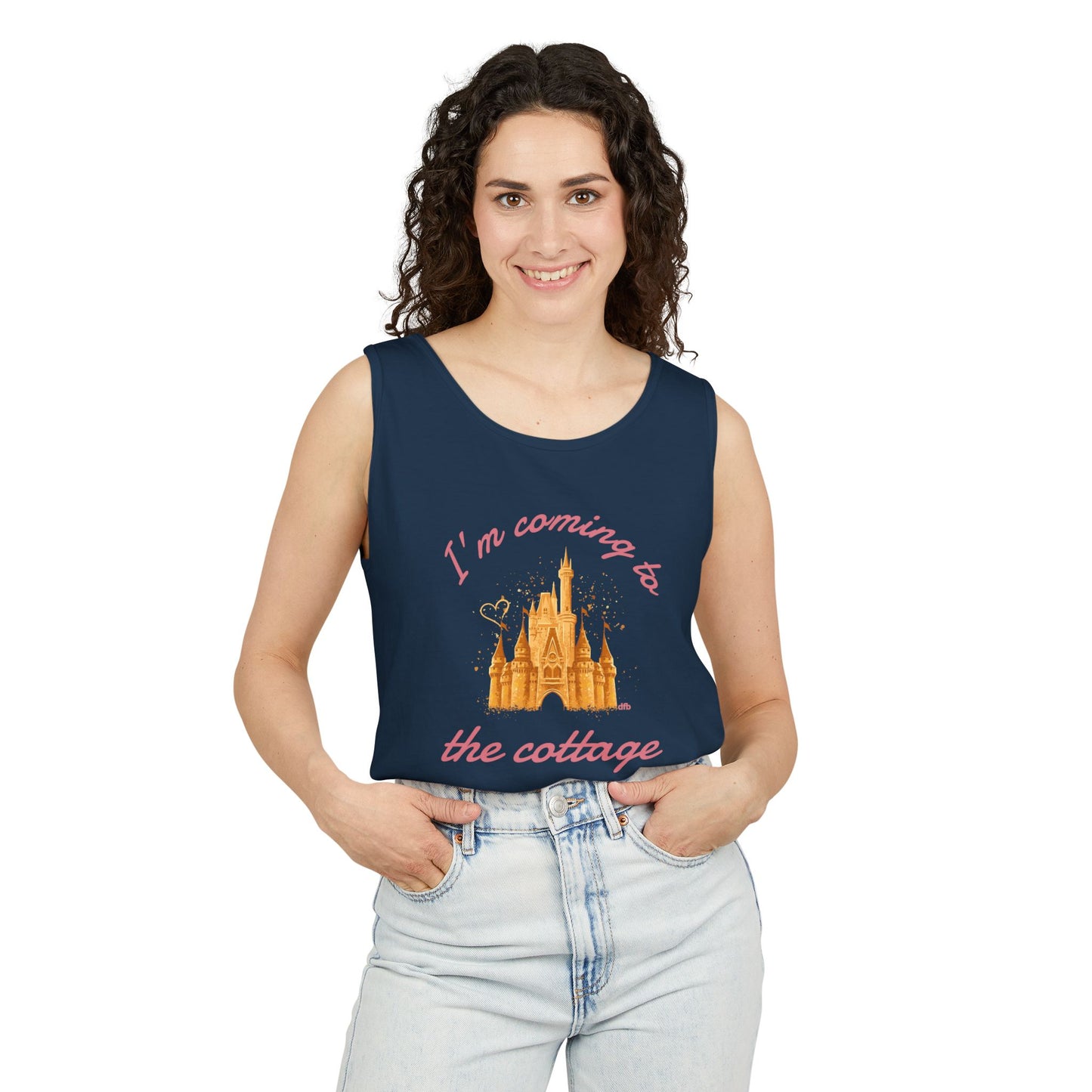 I'm Coming to the Cottage - Unisex Garment-Dyed Tank Top