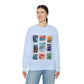 Magic Kingdom Vintage Stamps - Adult Crewneck Sweatshirt