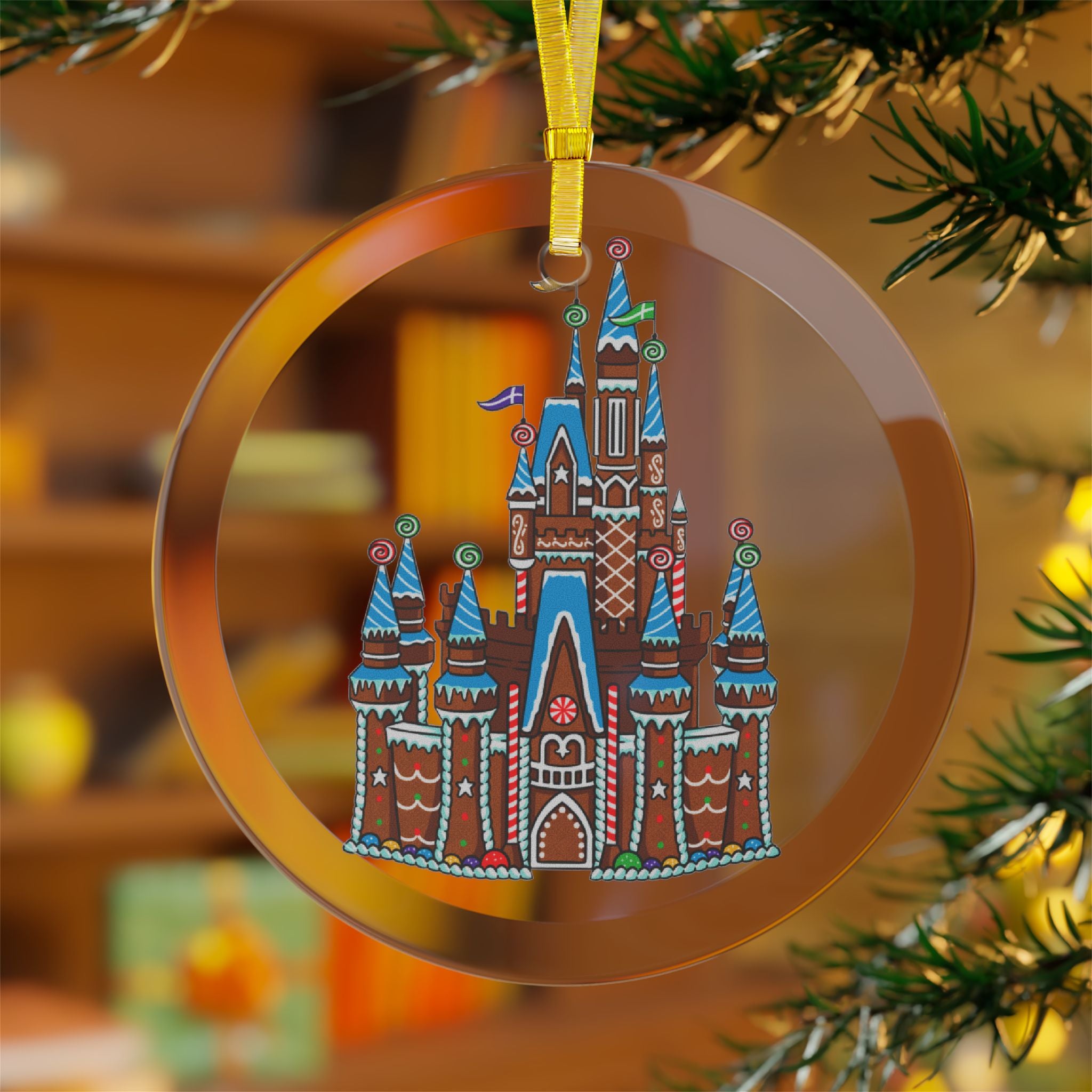 Reserved authentic Mfblake 4 holiday ornaments Cinderella Castle and Icon Park