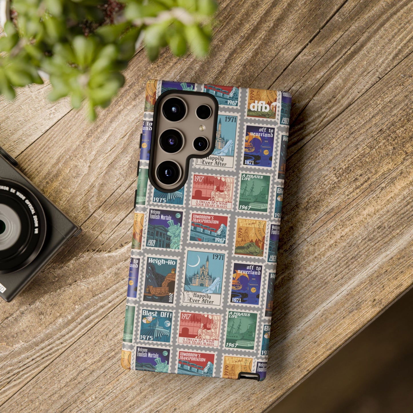 Magic Kingdom Vintage Stamps - Samsung Galaxy & Google Pixel Phone Case