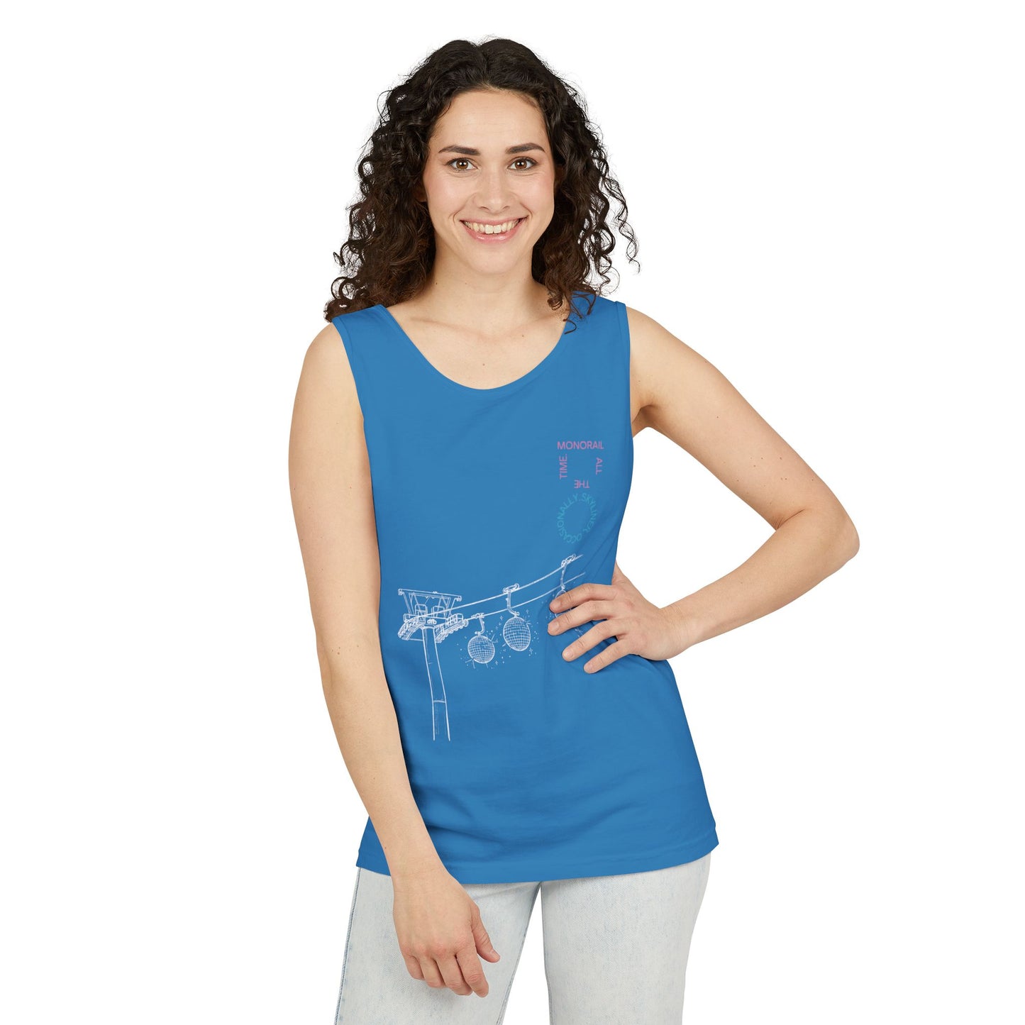 Monorail All The Time - Unisex Garment-Dyed Tank Top
