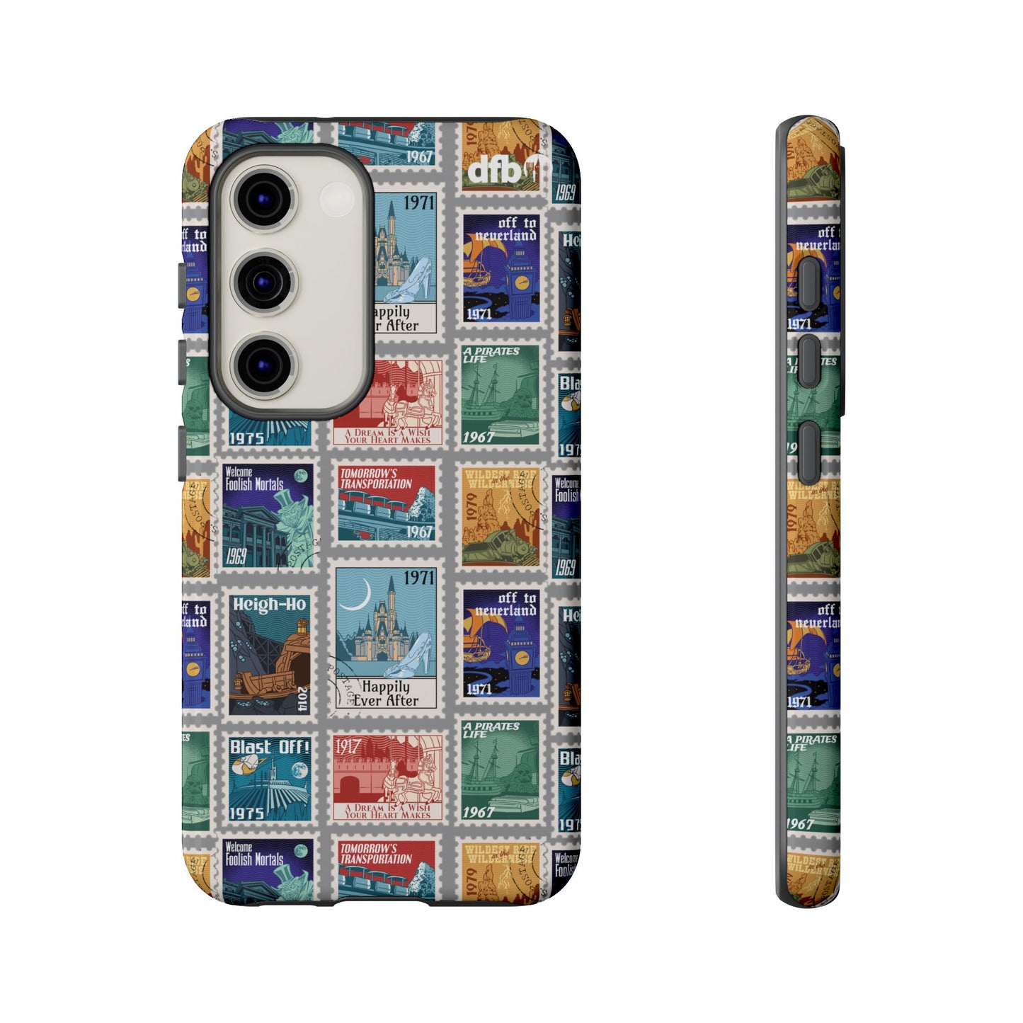 Magic Kingdom Vintage Stamps - Samsung Galaxy & Google Pixel Phone Case