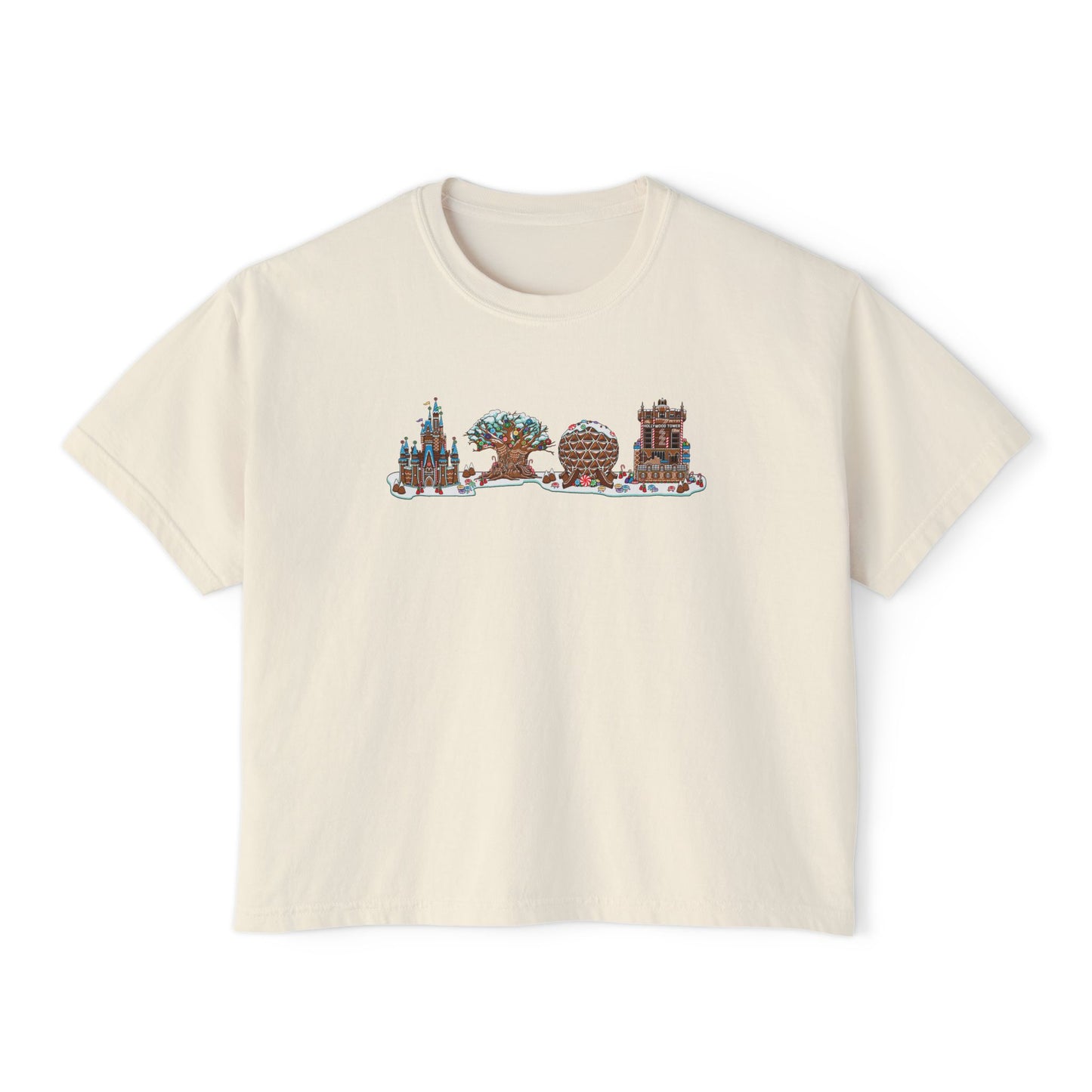 Gingerbread Park Icons - Women's Boxy Tee