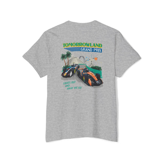 Tomorrowland Grand Prix - Front & Back w/ Pocket - Unisex Heavy Cotton Pocket Tee