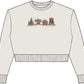 Gingerbread Park Icons - Womens Relaxed Crop Crewneck