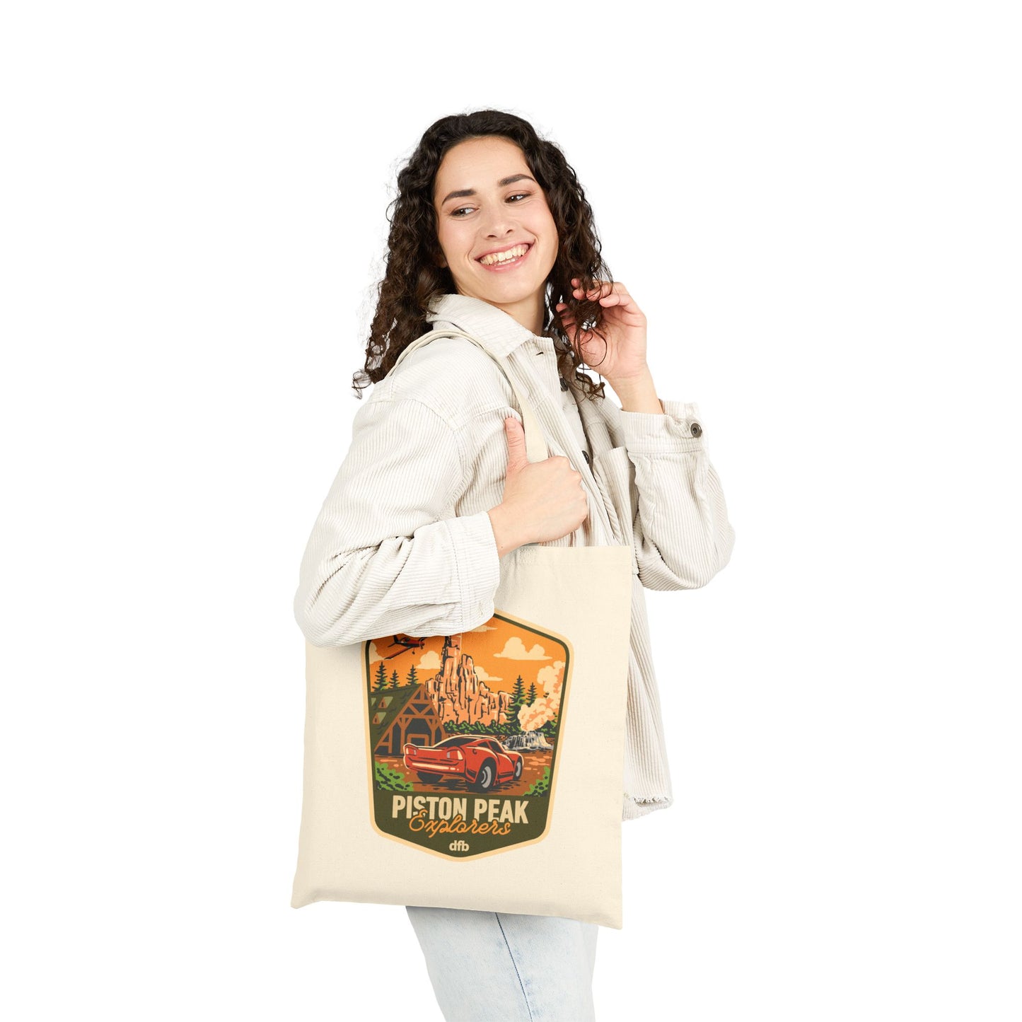 Piston Peak - Cotton Canvas Tote Bag