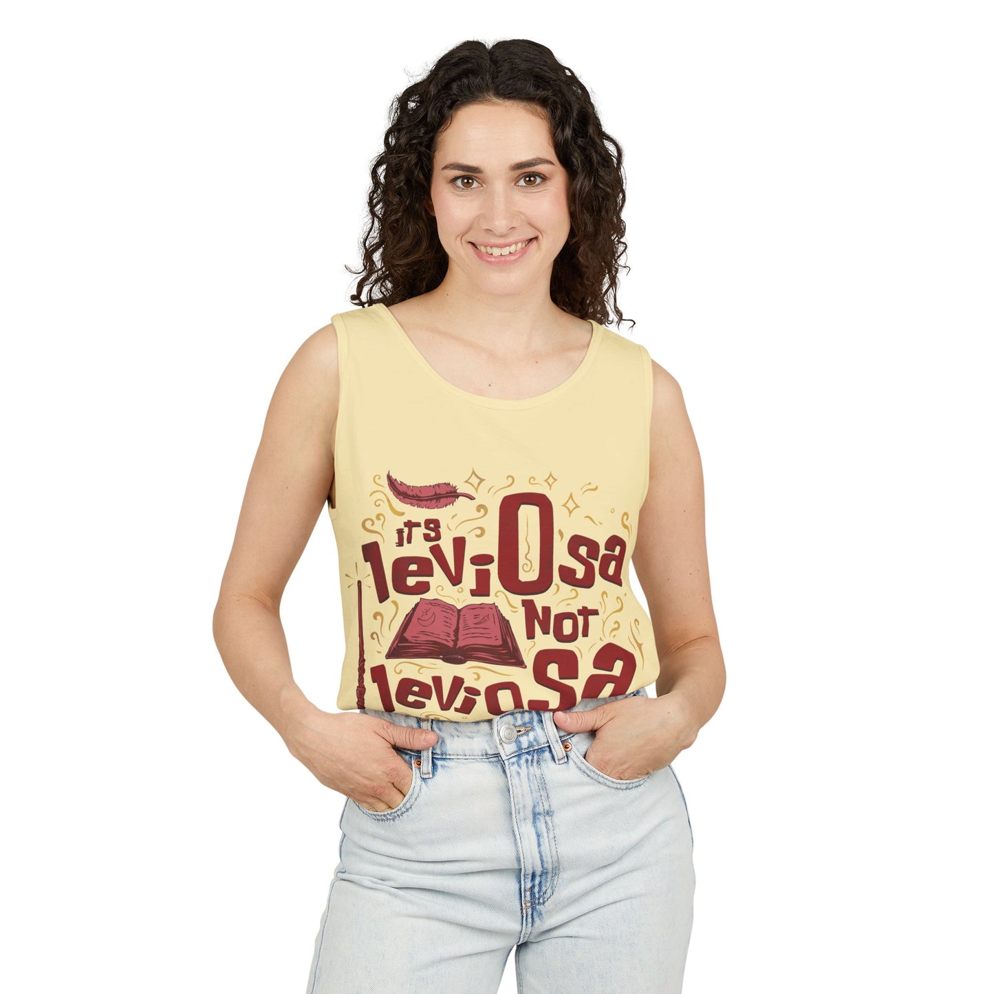 Hermione Quote - Unisex Garment-Dyed Tank Top