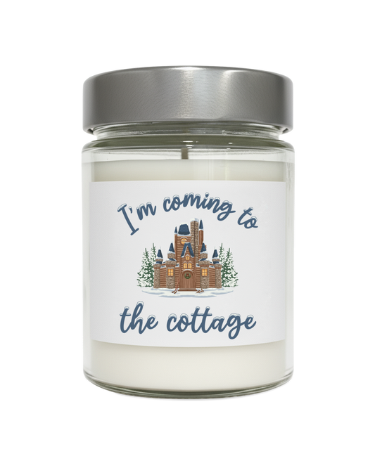 Snowy Cabin Caste, I'm Coming to the Cottage - Soy Wax Candle in Jar, 9oz