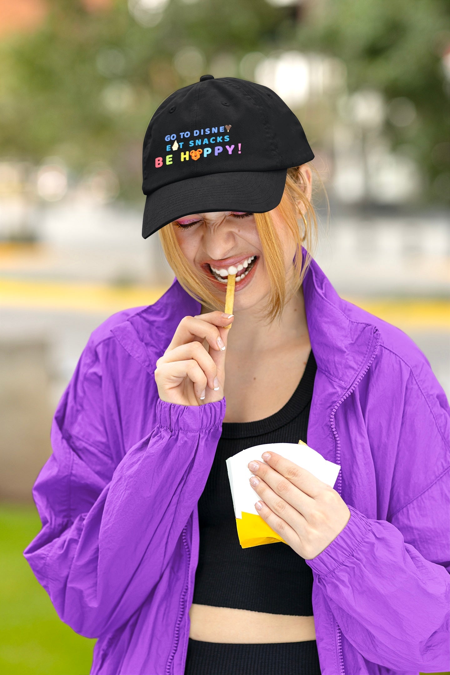 Go to Disney, Eat Snacks, Be Happy - Low Profile Baseball Cap