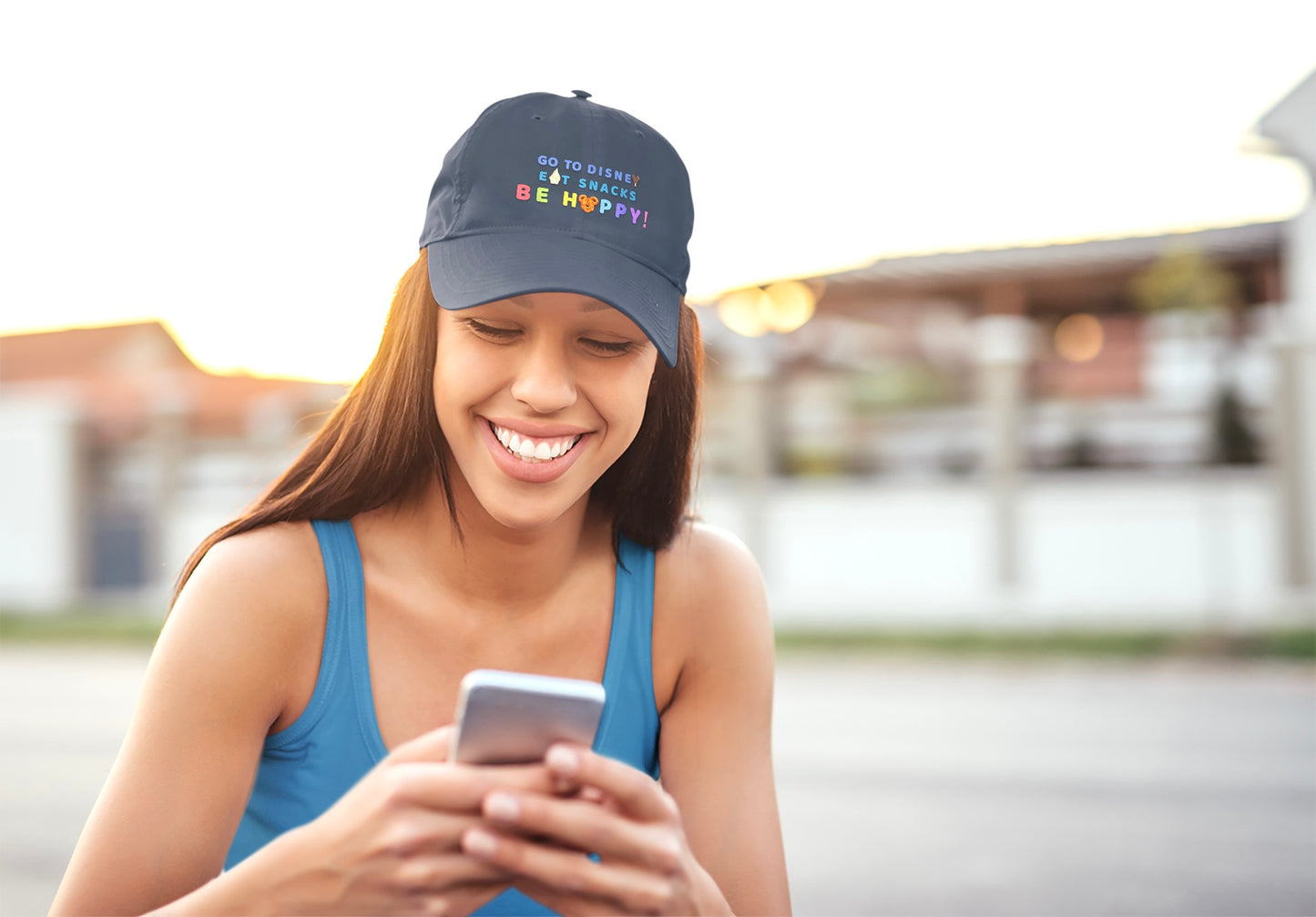 Go to Disney, Eat Snacks, Be Happy - Low Profile Baseball Cap