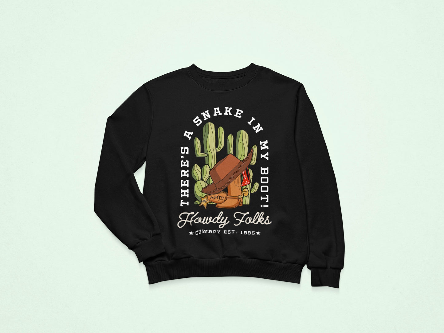 Rootin Tootin - Adult Crewneck Sweatshirt