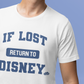 If Lost, Return to the Parks Blue Text - Adult Tee
