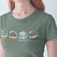 Park Landmarks in Snowglobes - Adult Tshirt