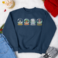 Park Landmarks in Snowglobes, Classic Cinderella Castle Colors - Adult Crewneck Sweatshirt