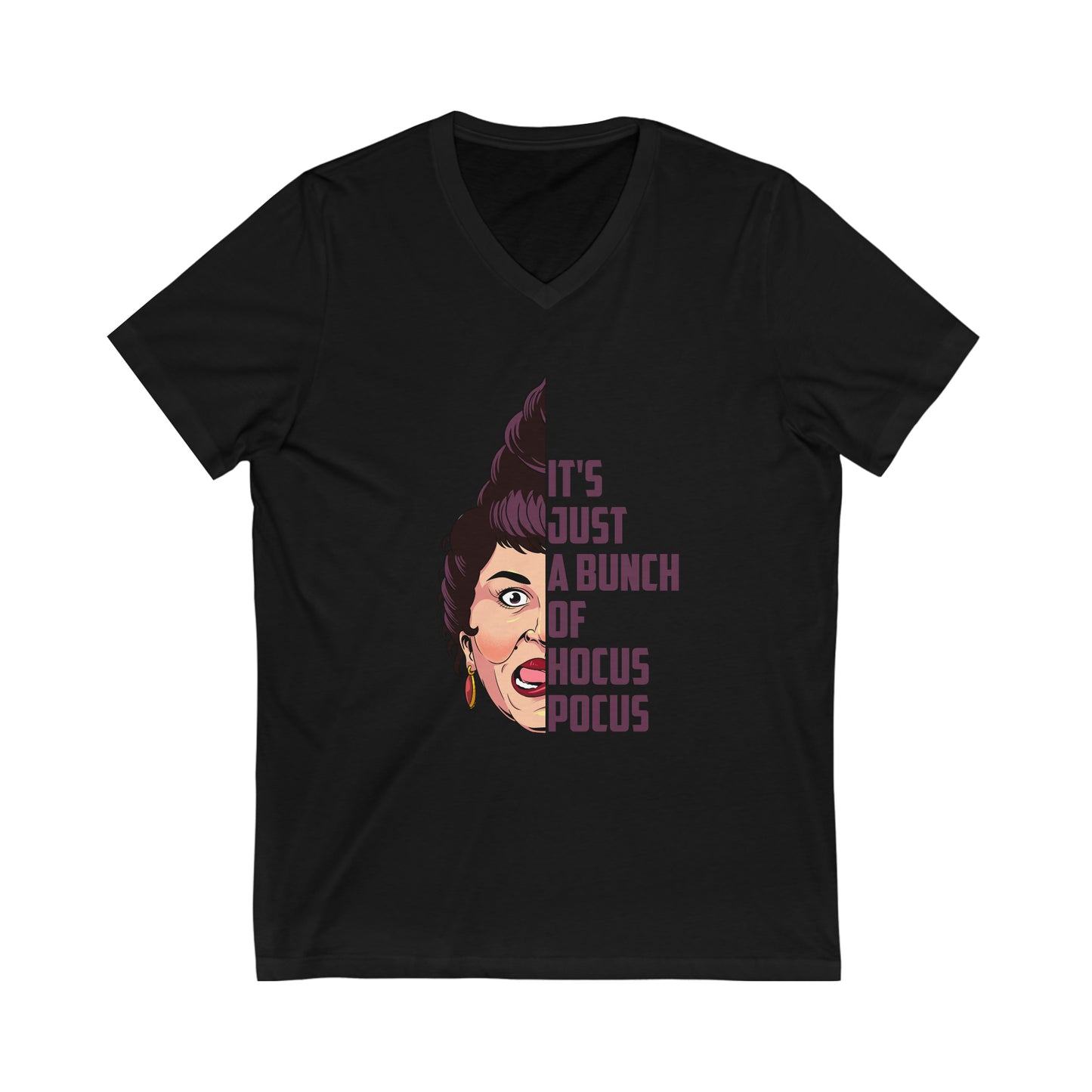 It's Just a Bunch of Hocus Pocus Adult Unisex V-Neck Tee